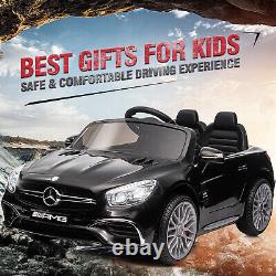 12V Kid Ride on Car Licensed Mercedes-Benz Electric Powered Vehicle Toy withRemote