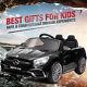 12v Kid Ride On Car Licensed Mercedes-benz Electric Powered Vehicle Toy Withremote