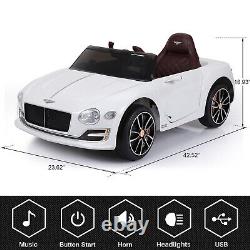 12V Kids Bentley Style Ride-on Electric Car Vehicle Toy Parent Remote Control