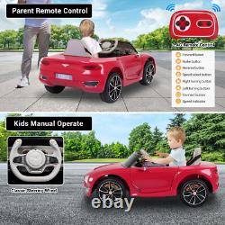 12V Kids Car Power Wheels Ride-on Toy Vehicle with Remote Control & LED Lights