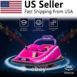 12V Kids Electric Ride On Bumper Car 360° Spinning Car Vehicle with Remote Control