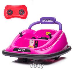 12V Kids Electric Ride On Bumper Car 360° Spinning Car Vehicle with Remote Control