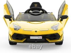 12V Kids Electric Ride On Car with Remote Control Light Toy Vehicle for Boy Girl