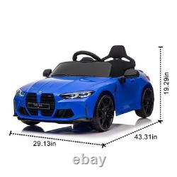 12V Kids Electric Ride on Car BMW M4 Vehicle Toy With Remote 3 Speeds Power Wheels