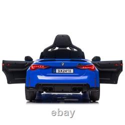 12V Kids Electric Ride on Car BMW M4 Vehicle Toy With Remote 3 Speeds Power Wheels