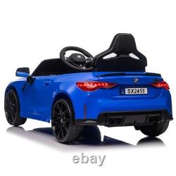 12V Kids Electric Ride on Car BMW M4 Vehicle Toy With Remote 3 Speeds Power Wheels