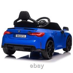 12V Kids Electric Ride on Car BMW M4 Vehicle Toy With Remote 3 Speeds Power Wheels