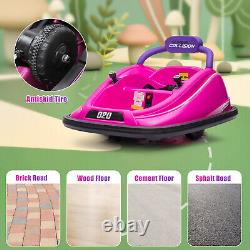 12V Kids Ride On Bumper Car Vehicle 360° Spin Race Toy with Remote Control Gift