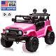 12v Kids Ride On Car 2seater Electric Vehicle Toy Truck Jeep Remote Control Pink