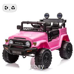 12V Kids Ride On Car 2Seater Electric Vehicle Toy Truck Jeep Remote Control Pink