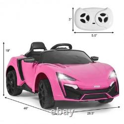 12V Kids Ride-On Car 2.4G RC Electric Vehicle with LED
