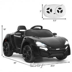 12V Kids Ride-On Car 2.4G RC Electric Vehicle with LED