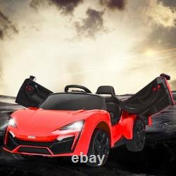 12V Kids Ride-On Car 2.4G RC Electric Vehicle with LED