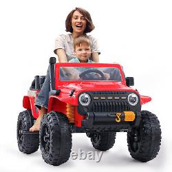 12V Kids Ride On Car 2 Seater Electric Vehicle RC Toy Truck Jeep MP3 Bluetooth