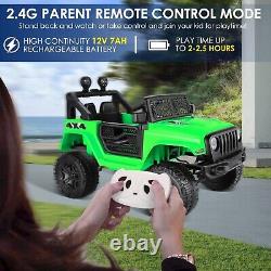 12V Kids Ride On Car 2 Seater Electric Vehicle Toy Truck+Bluetooth MP3 Remote US