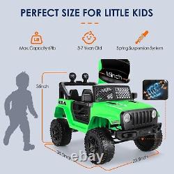 12V Kids Ride On Car 2 Seater Electric Vehicle Toy Truck+Bluetooth MP3 Remote US