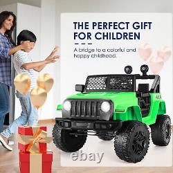 12V Kids Ride On Car 2 Seater Electric Vehicle Toy Truck+Bluetooth MP3 Remote US