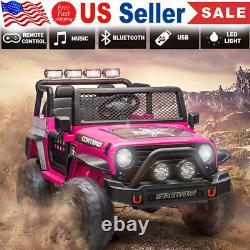 12V Kids Ride On Car 2 Seater Electric Vehicle Toy Truck Jeep withRemote Control