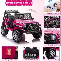 12V Kids Ride On Car 2 Seater Electric Vehicle Toy Truck Jeep withRemote Control