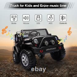 12V Kids Ride On Car 2 Seater Electric Vehicle Toy Truck Jeep withRemote Control