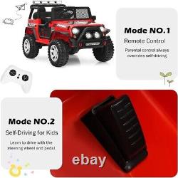 12V Kids Ride On Car 2 Seater Electric Vehicle Toy Truck Jeep withRemote Control