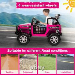 12V Kids Ride On Car 2 Seater Electric Vehicle Toy Truck Jeep withRemote Control