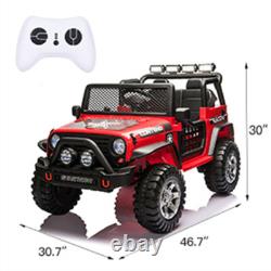 12V Kids Ride On Car 2 Seater Electric Vehicle Toy Truck Jeep withRemote Control