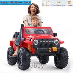 12V Kids Ride On Car 2 Seater Electric Vehicle Toy Truck Jeep withRemote LED MP3