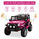 12v Kids Ride On Car 2 Seater Electric Vehicle Toy Truck Jeep With Remote Control