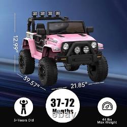 12V Kids Ride On Car 2 Seater Electric Vehicle Toy Truck with Remote Control Pink