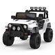 12v Kids Ride On Car 2 Seater Electric Vehicle Toy Truck With Remote Control White