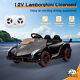 12v Kids Ride On Car Electric Licensed Lamborghini Vehicle Toy With Remote Black