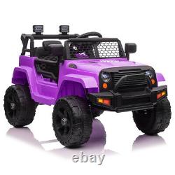 12V Kids Ride On Car Electric Vehicle RC Toy Truck Jeep MP3, LED lights and horn