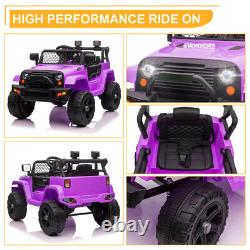 12V Kids Ride On Car Electric Vehicle RC Toy Truck Jeep MP3, LED lights and horn