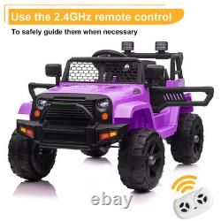 12V Kids Ride On Car Electric Vehicle RC Toy Truck Jeep MP3, LED lights and horn