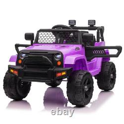 12V Kids Ride On Car Electric Vehicle RC Toy Truck Jeep MP3, LED lights and horn