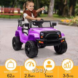 12V Kids Ride On Car Electric Vehicle RC Toy Truck Jeep MP3, LED lights and horn