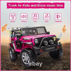 12V Kids Ride On Car Electric Vehicle Toy 2 Seater Truck Jeep with Remote Control