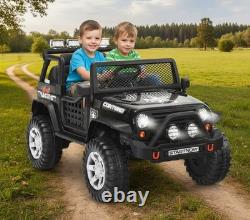 12V Kids Ride On Car Electric Vehicle Toy Truck Jeep 2-Seater withRemote Control
