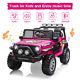 12v Kids Ride On Car Electric Vehicle Toy Truck Jeep 2-seater Withremote Control