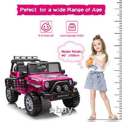 12V Kids Ride On Car Electric Vehicle Toy Truck Jeep 2-Seater withRemote Control