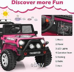 12V Kids Ride On Car Electric Vehicle Toy Truck Jeep 2-Seater withRemote Control