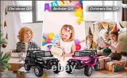 12V Kids Ride On Car Electric Vehicle Toy Truck Jeep 2-Seater withRemote Control