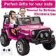 12v Kids Ride On Car Electric Vehicle Toy Truck Jeep Withremote Control 2 Seater