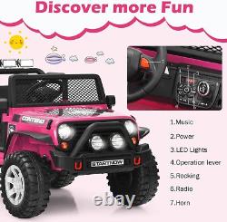 12V Kids Ride On Car Electric Vehicle Toy Truck Jeep withRemote Control 2 Seater
