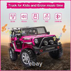 12V Kids Ride On Car Electric Vehicle Truck 2 Seats Off-Road Jeep Remote Control