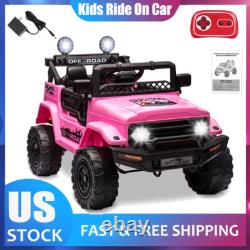 12V Kids Ride On Car Jeep Truck Electric Vehicle Toy withRemote Control Kids Gifts
