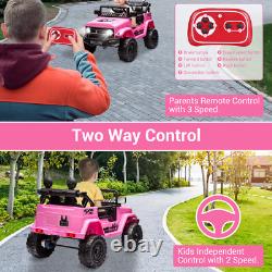12V Kids Ride On Car Jeep Truck Electric Vehicle Toy withRemote Control Kids Gifts