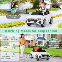 12V Kids Ride On Car Licensed Audi SQ8 Electric Vehicle with Remote Control