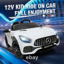 12V Kids Ride On Car Licensed Mercedes-AMG GT Electric Vehicle WithMP3 Remote New